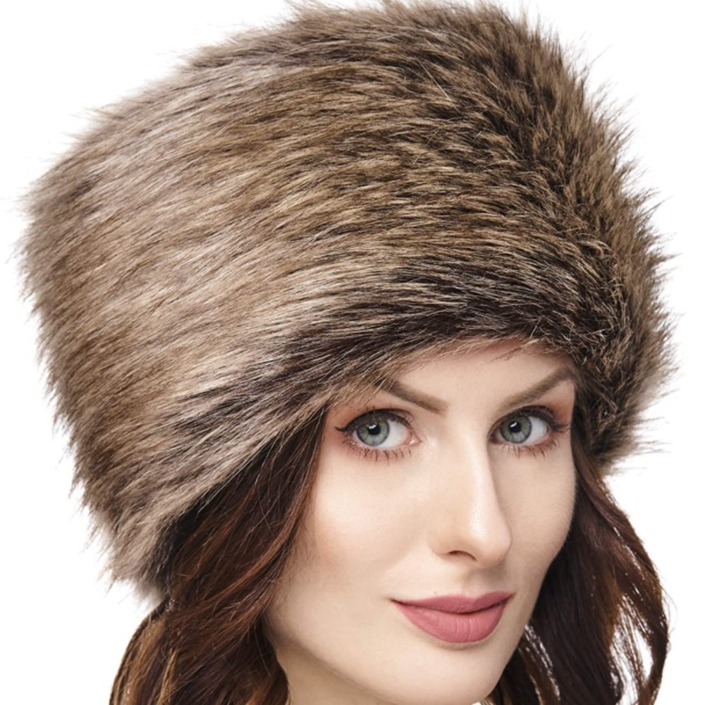 Russian Faux Fur Hat-Like Real Fur Cossack Style